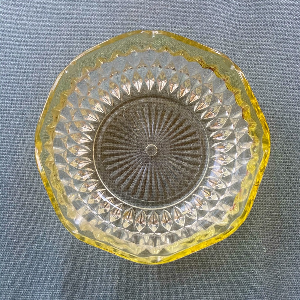 Vintage cut-glass candy dish